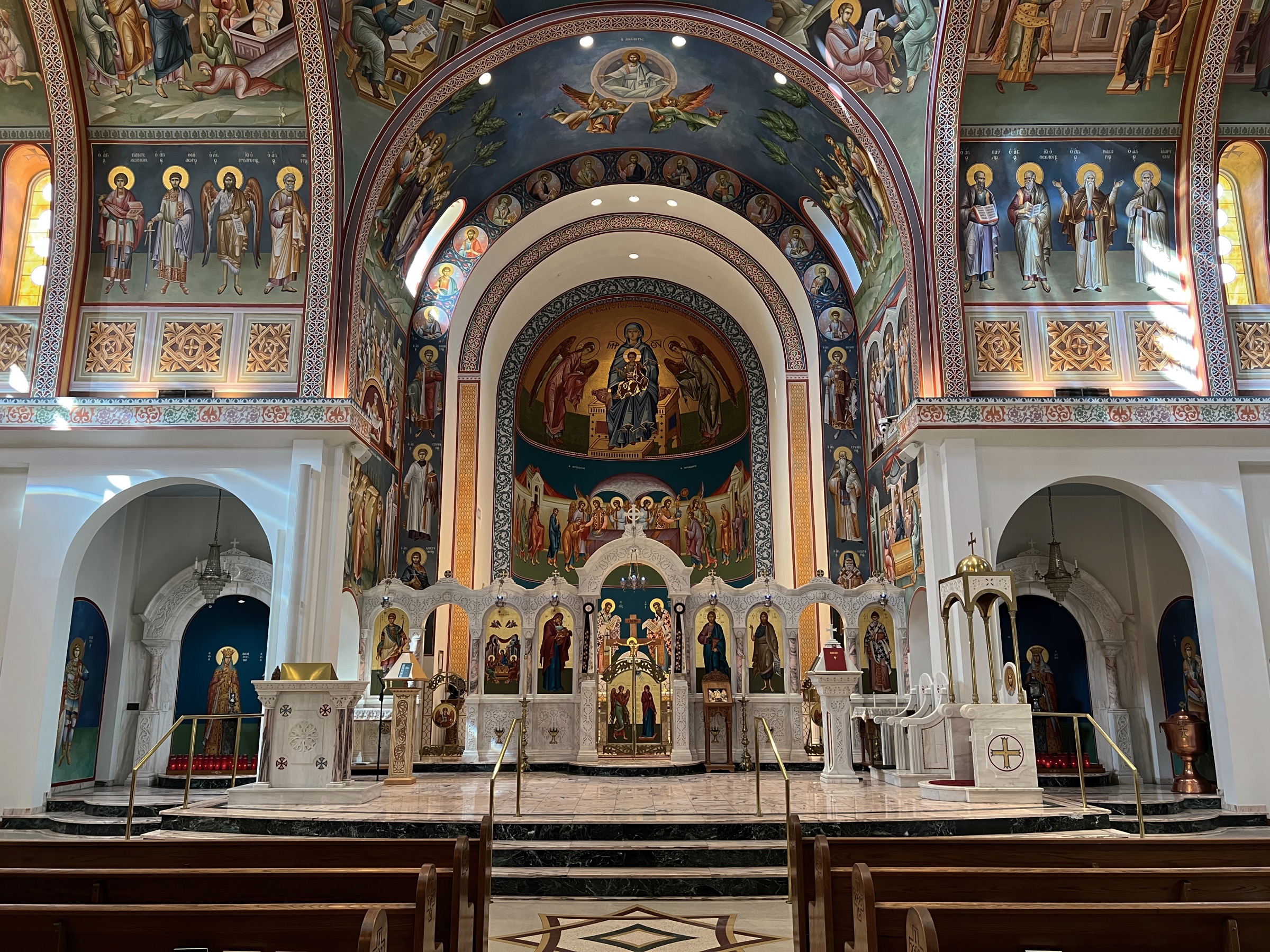 Current view of the altar area
