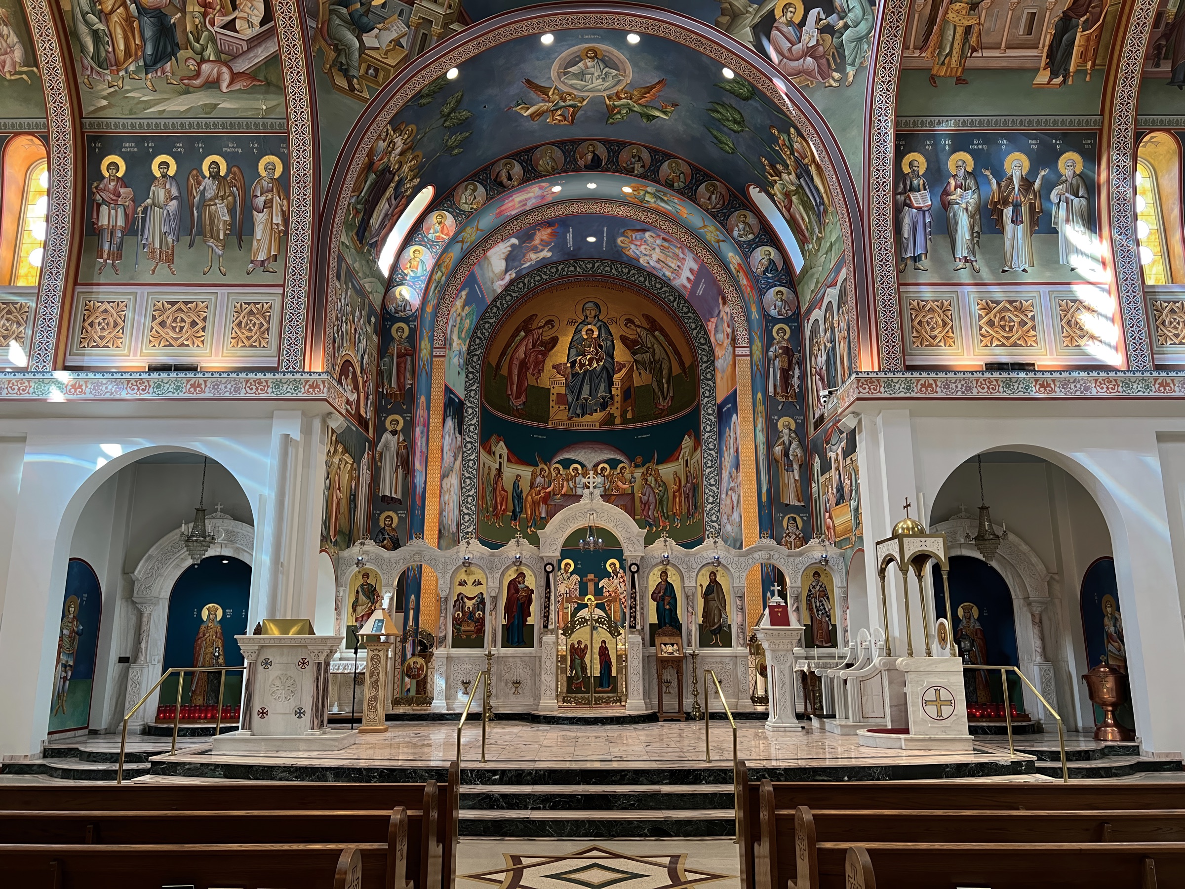 Proposed Phase V iconography in the altar area